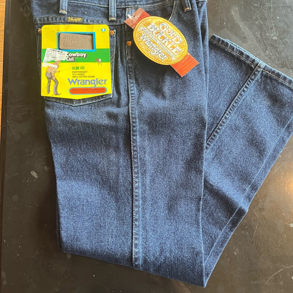 Wrangler jeans Special gold buckle edition for men